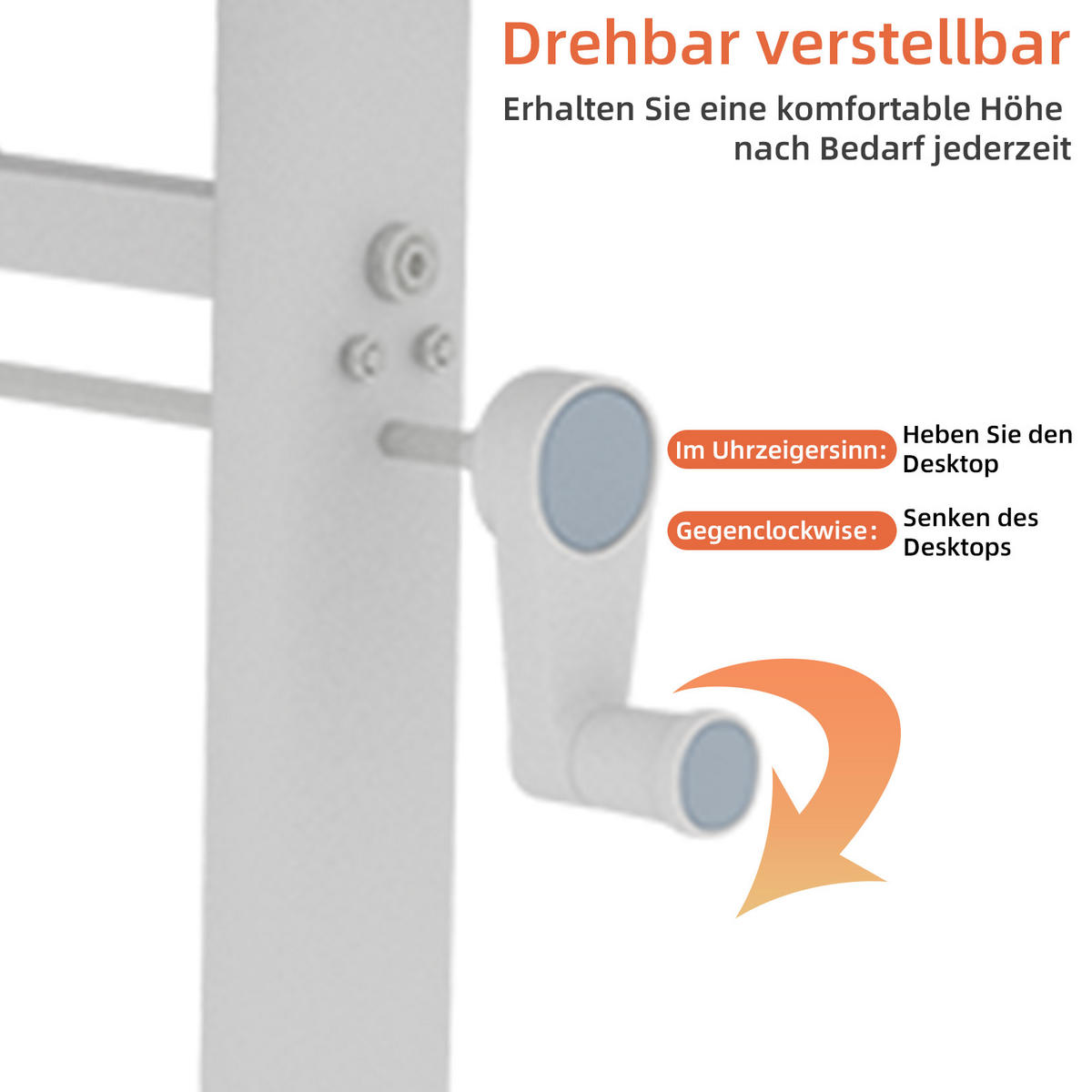 SCHREIBTISCH Holzfarben 120/60/90 cm Höhenverstellbar mit Metallrahmen - Naturfarben, Metall (60/120/90cm) - PANGIVO