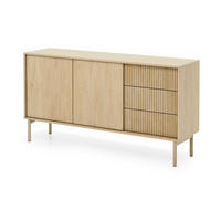 KOMMODE mit Schubladen 154 cm Nomadi, 2 Türen, Eiche Cremona - Eichefarben, Holz (154/80/40cm) - Emporius