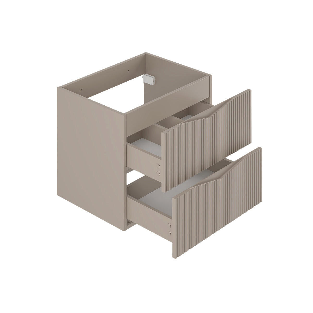 WASCHTISCHUNTERSCHRANK 80.6cm Tao Kaschmir - Beige, Holzwerkstoff (80.6/52.2/46.5cm) - Petits-meubles