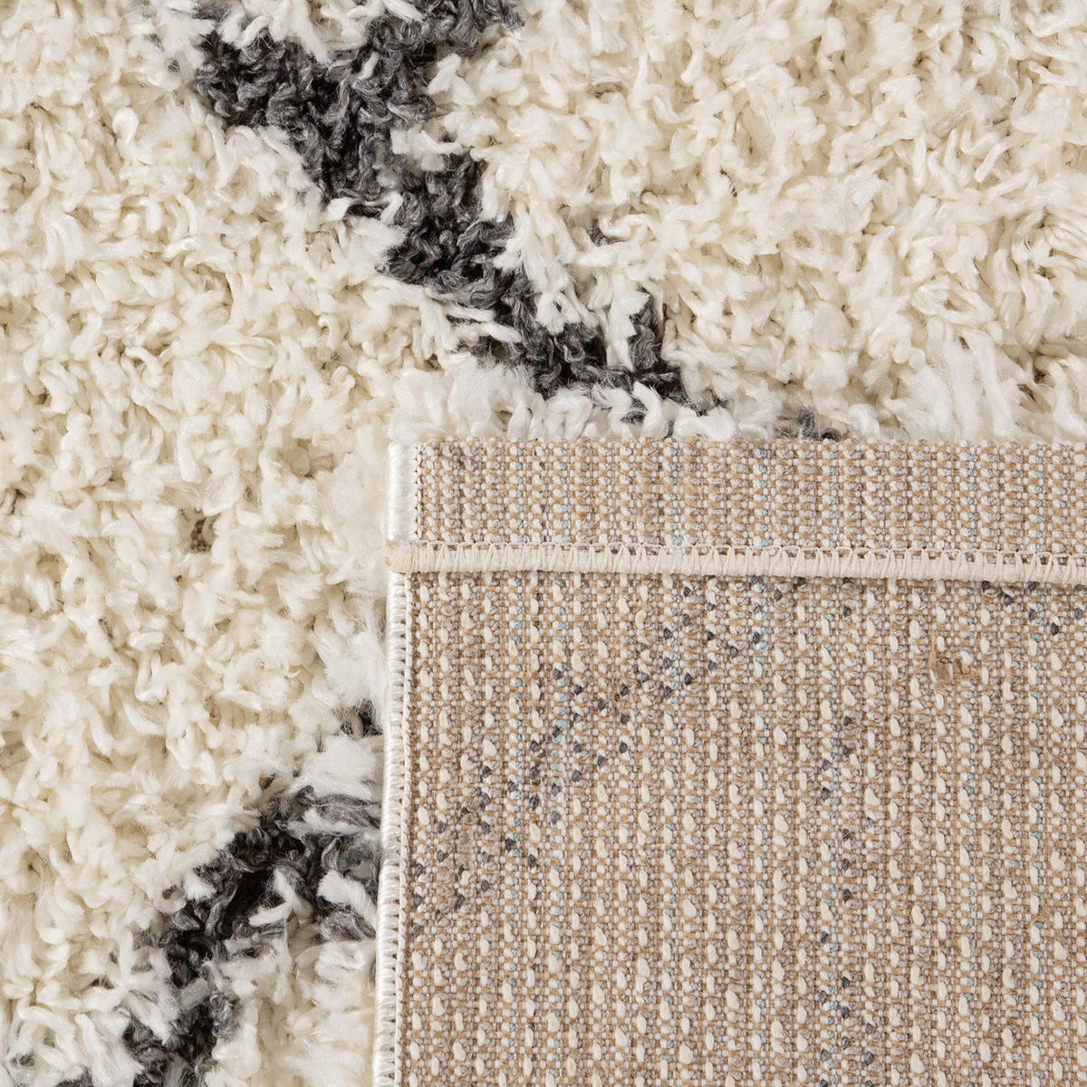 HOCHFLORTEPPICH 150/150 cm Kalmar 450 - Anthrazit, Textil (150/150cm) - Paco Home