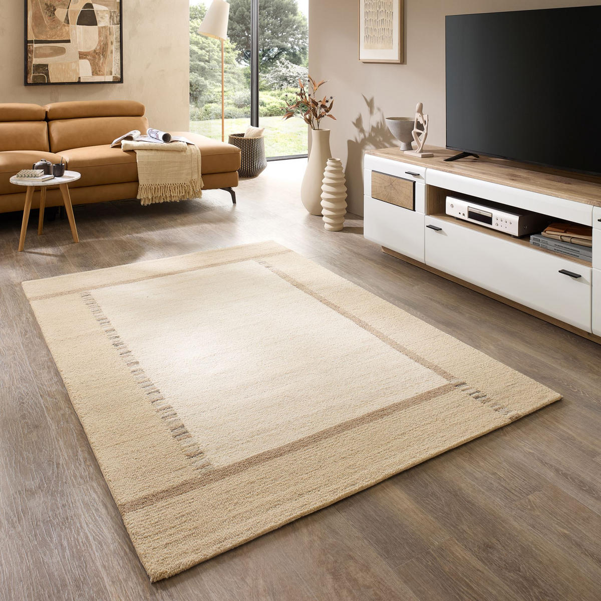 TUFTTEPPICH Natur Loop 170x240 cm - Weiß, Textil (170/240cm) - Natur Pur