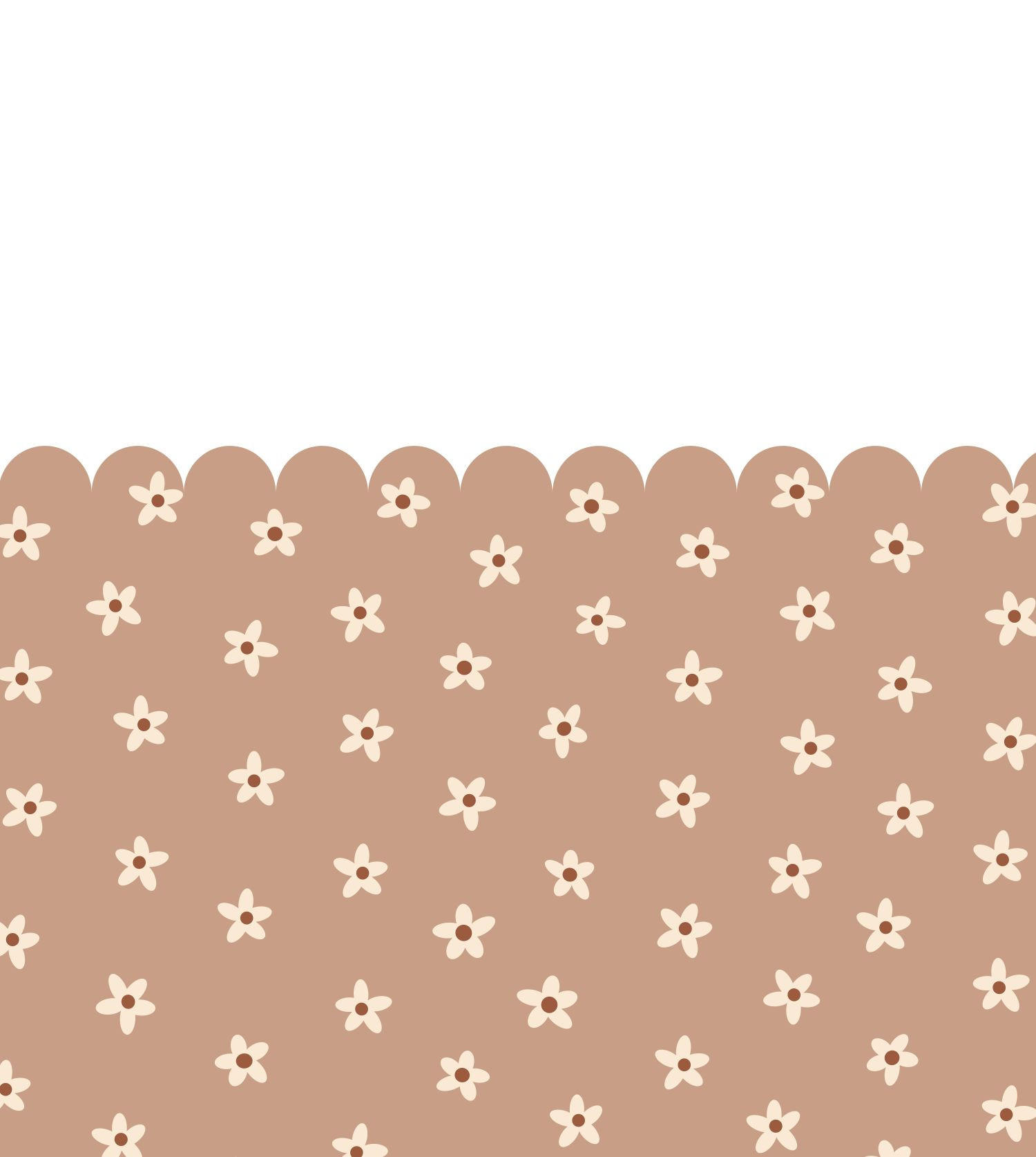 FOTOTAPETE Gänseblümchen 2.5 x 2.79 m - Terracotta, Papier (250/279cm) - ESTAhome