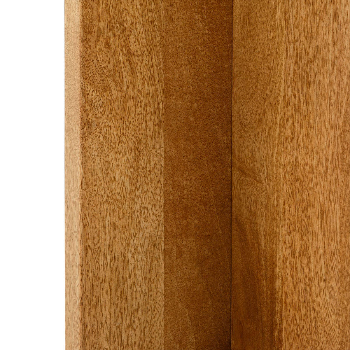 BEISTELLTISCH VARANASI - Weiß/Naturfarben, Naturmaterialien/Holz (40/40/51cm) - IDIMEX