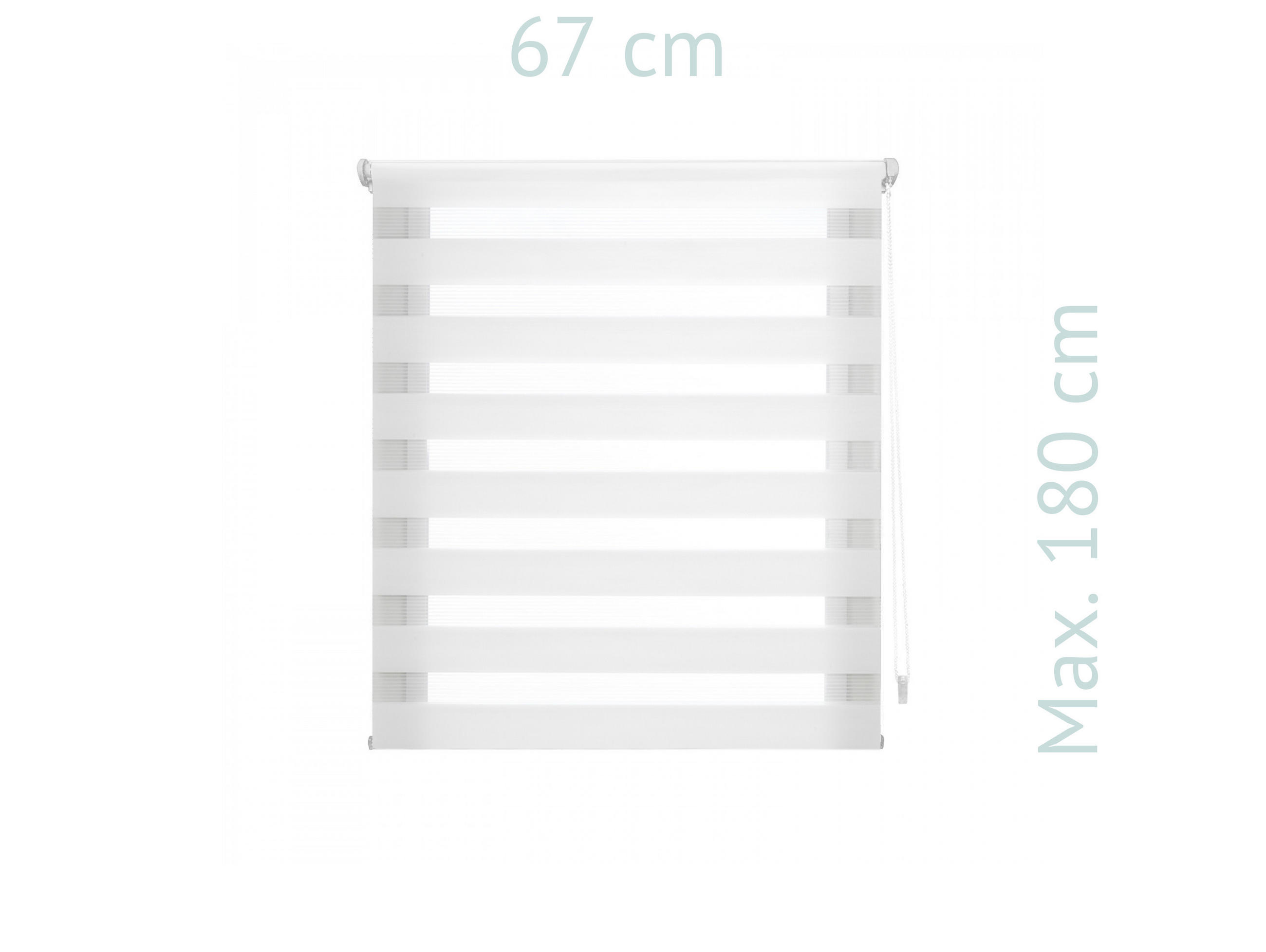 ROLLO Polyester Transluzent Cream 67x180 - Creme, Textil (67/180/1cm) - Purline