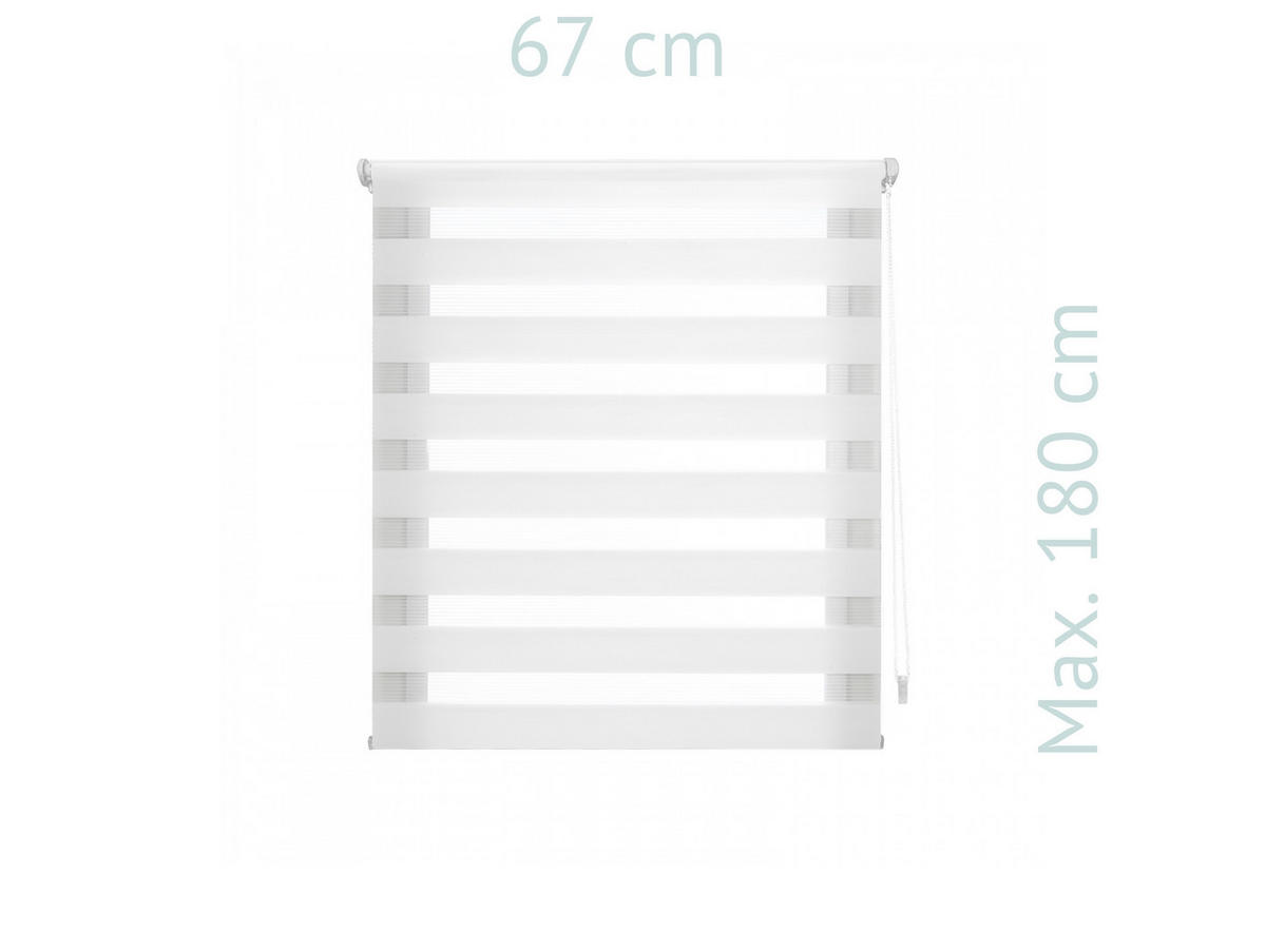 ROLLO Polyester Transluzent Cream 67x180 - Creme, Textil (67/180/1cm) - Purline