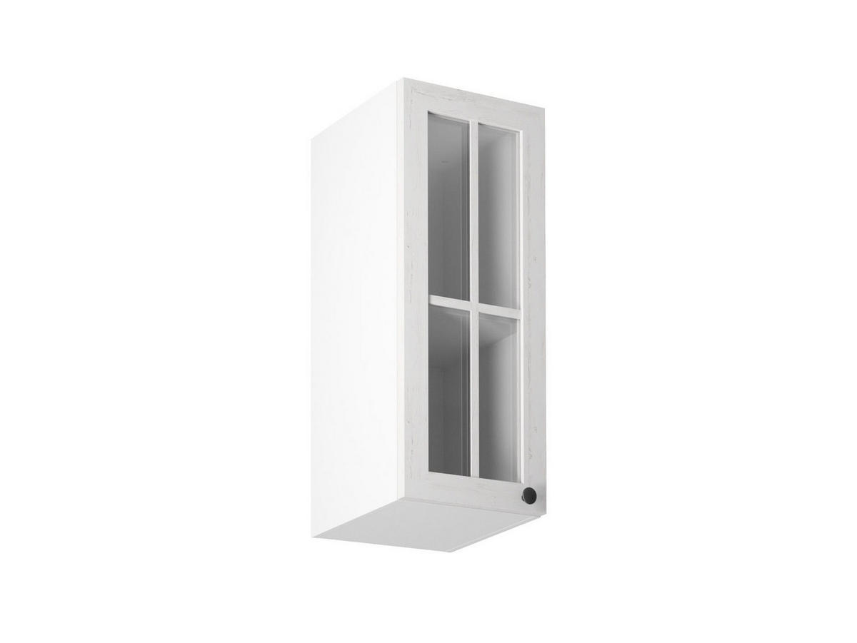 GLASHÄNGESCHRANK G30S – Provence – Andersen Pinie / Links - Pinienfarben, Glas/Holzwerkstoff (30/72/32cm) - ROYAL24_MARKT