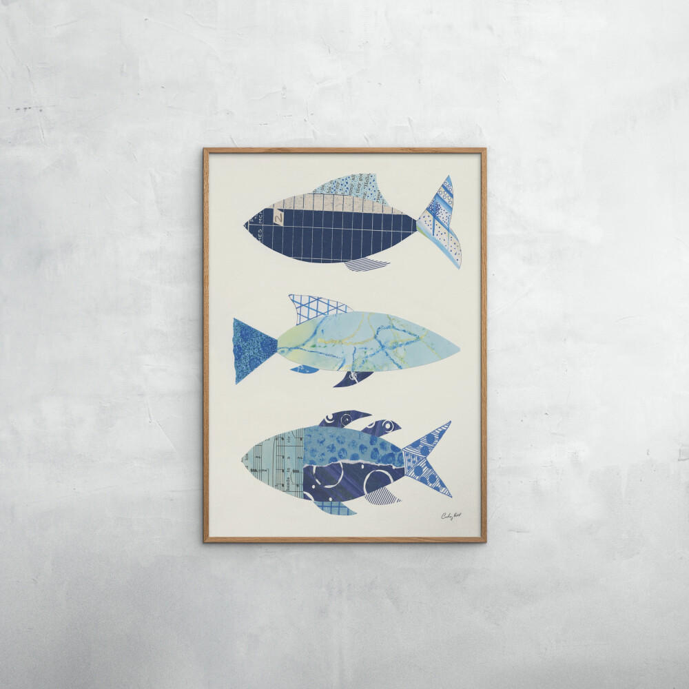 POSTER Wild Apple - Go With the Flow IV - Blau, Papier (70/100/0.1cm) - Poster&Frame