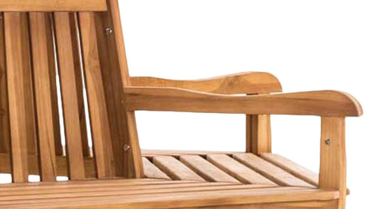 GARTENBANK 250/125 cm Holz teak - Teakfarben, Holz (250/93/125cm) - CLP