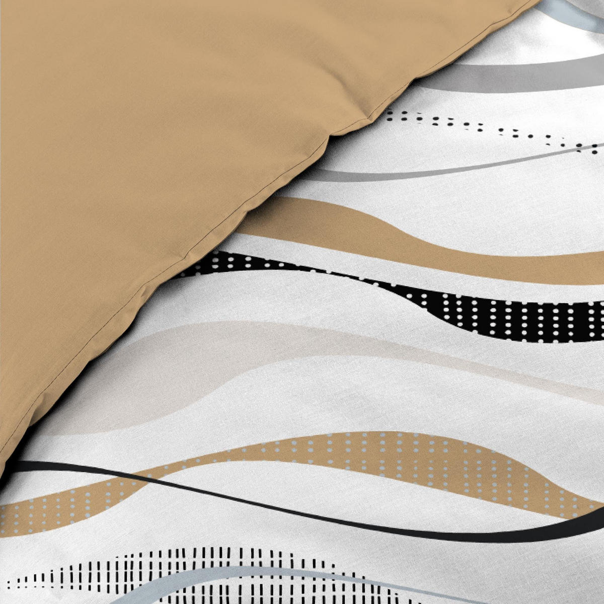 BETTWÄSCHE Natura 240/220 cm 3-teilig - Braun, Textil (220/240cm) - Douceur d´intérieur