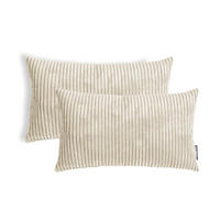 SOFAKISSEN Rest 2er-Set - Beige, Textil (40/60cm) - Mokebo