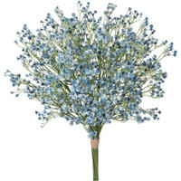 KUNSTBLUMEN Schleierkraut 12 Stück 60 cm Dodger Blue - Blau, Kunststoff (20cm)