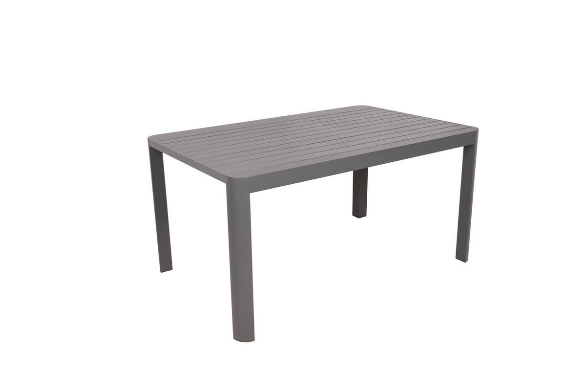 GARTENTISCH Katrin Ausziehtisch - Schwarz, Kunststoff (149/97/75cm) - DELUKE