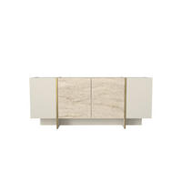 SIDEBOARD 180 x 75,5 x 46,6 cm Granitoptik - Beige, Holzwerkstoff (180/75/46cm) - Ibonto