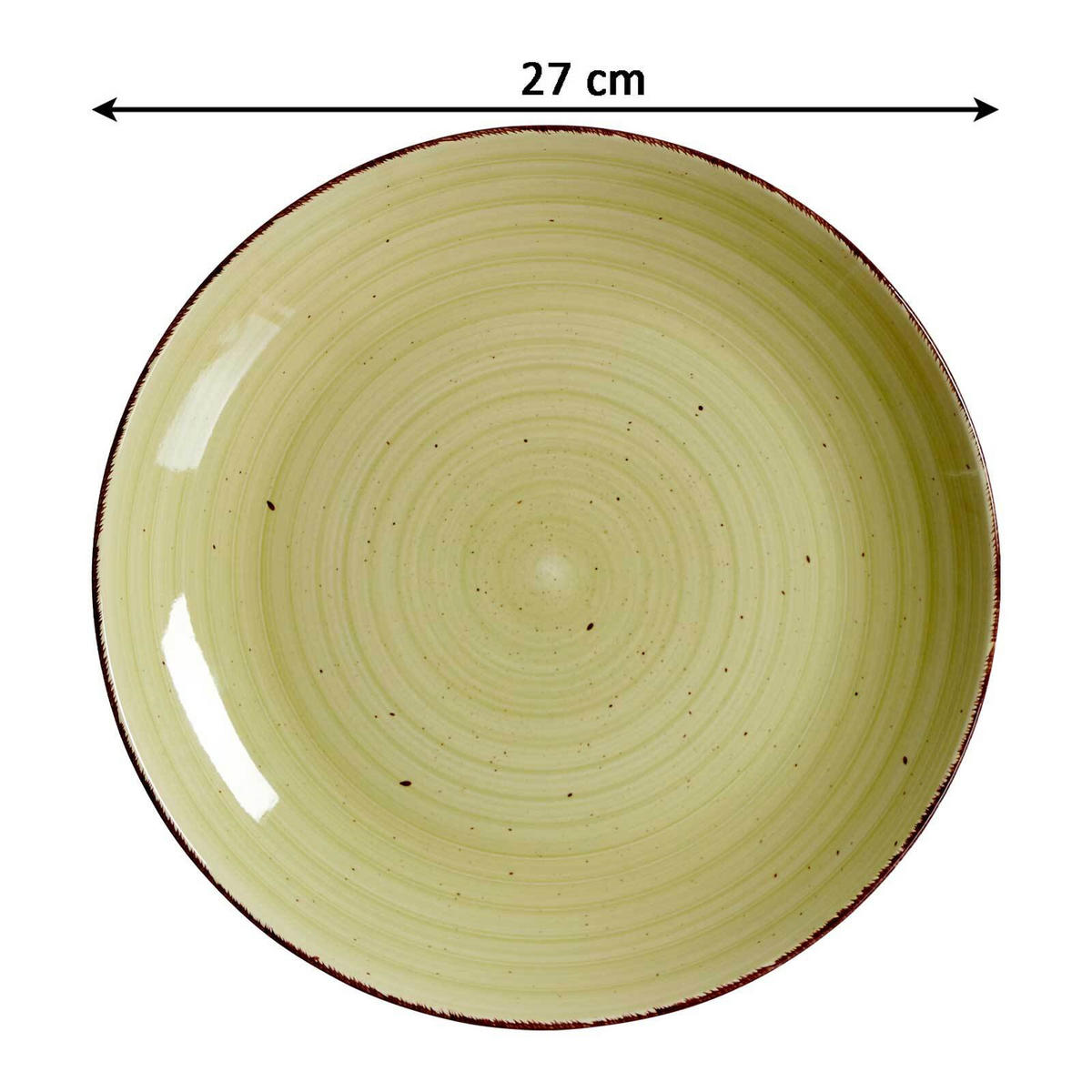 TAFELSERVICE Happy grün 12er Set - Grün, Keramik (2/2/2cm) - Ritzenhoff Breker