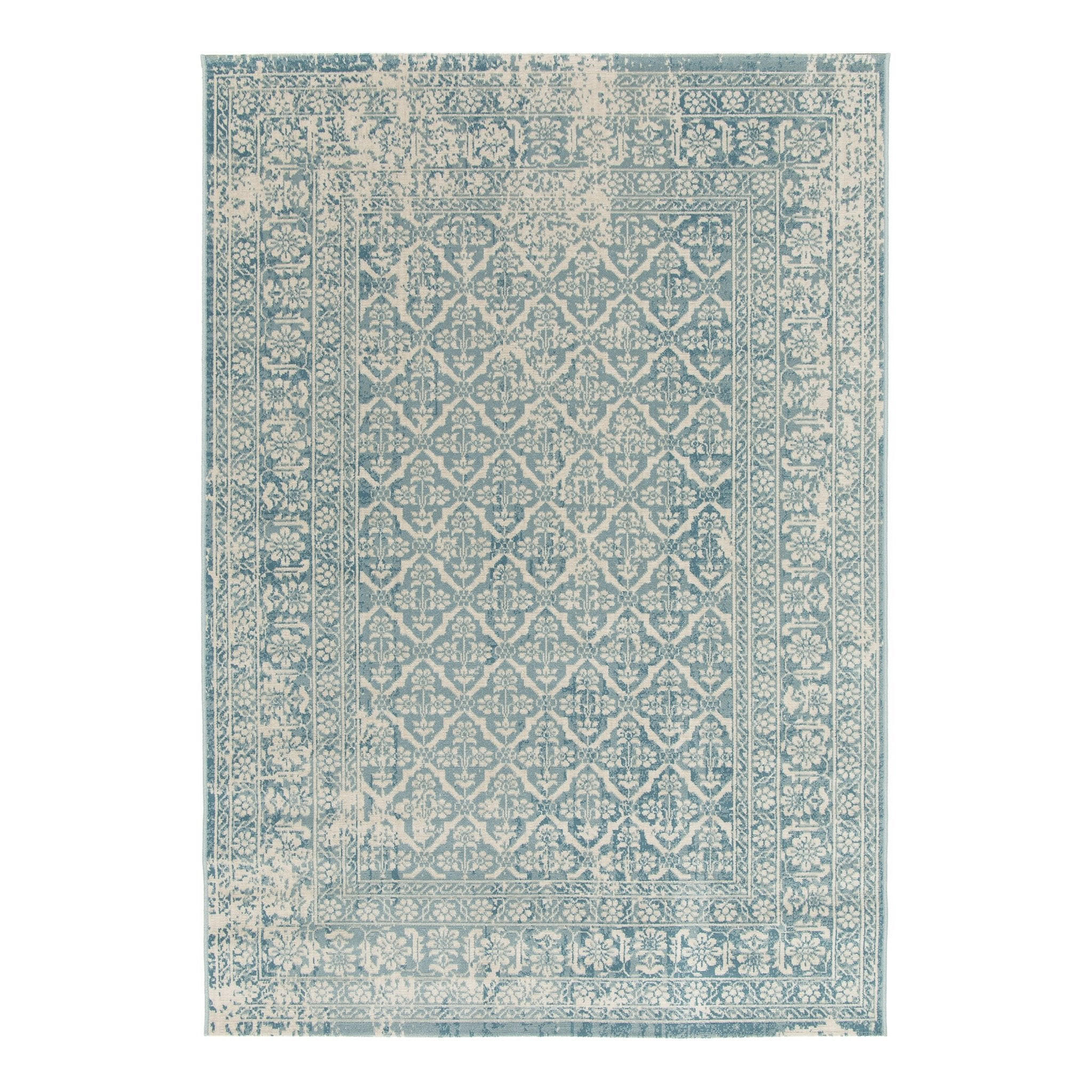 DESIGN Teppich im Vintage Stil blau - Blau, Textil (120/170cm) - AFK Living