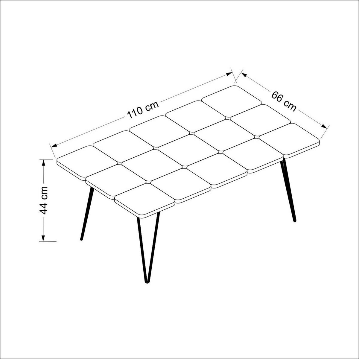 COUCHTISCH Give 110/66/44 - Multicolor, Holzwerkstoff (66/110/44cm) - [en.casa]