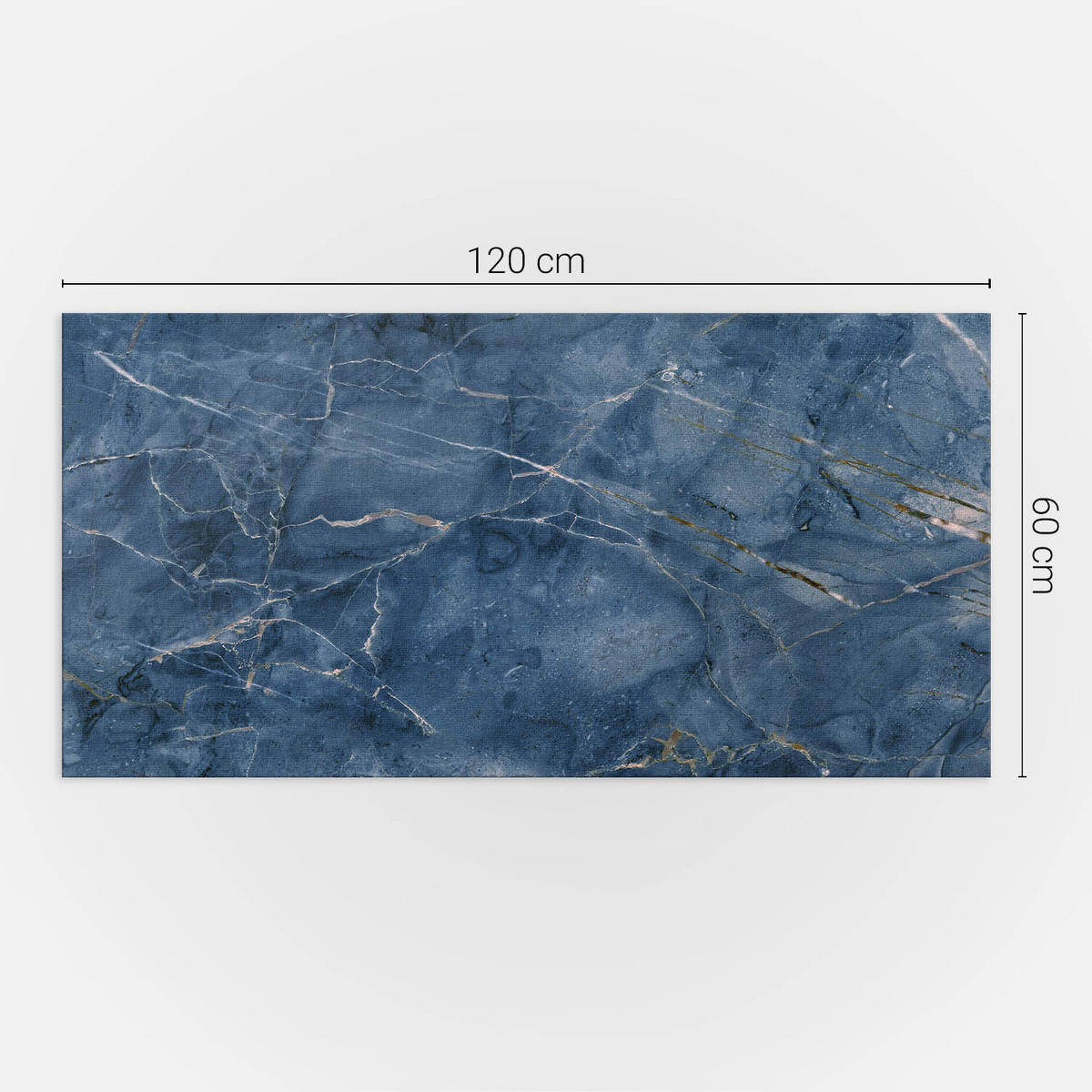 WANDPANEEL 120x60 cm selbstklebend Lazurite - Grau, Kunststoff (60/1.6/120cm) - Wallfluent
