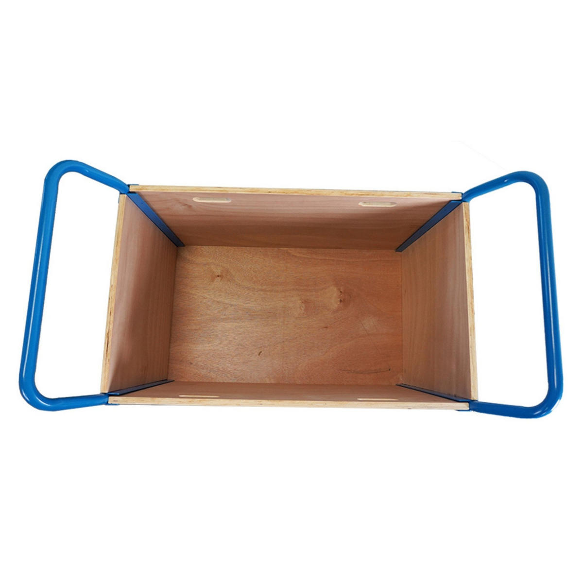 TRANSPORTWAGEN mit abnehmbaren Holzwänden 102x113x60cm Traglast 400kg Lichtblau - Blau, Metall (60/113/102cm) - PROREGAL