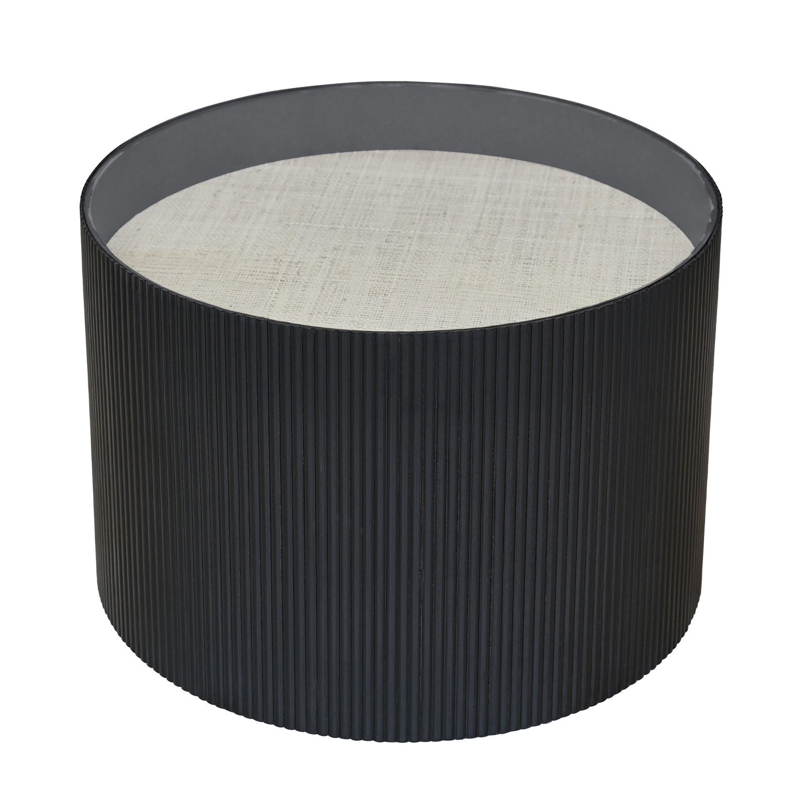 BEISTELLTISCH CARLA Schwarz/Natur - Schwarz/Naturfarben, Holzwerkstoff (59/59/39cm) - SVITA