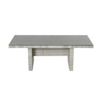 GARTENTISCH Rio 192x90x74cm, Spraystone, Grau - Graubraun, Stein (90/192/74cm) - dasmöbelwerk