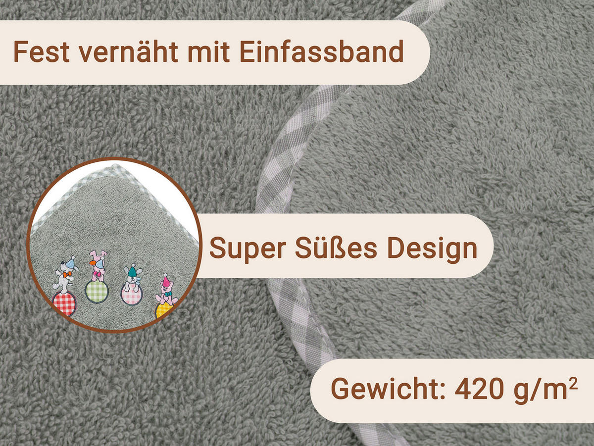 HANDTÜCHER, 100x100 cm, 100% Baumwolle, Grau - Grau, Textil (100/100cm) - Zollner