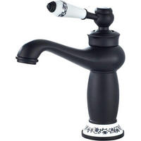 WASCHTISCHARMATUR Bad Schwarz Messing Keramikventilkern - Multicolor, Metall (21.2/8.6/28.2cm)