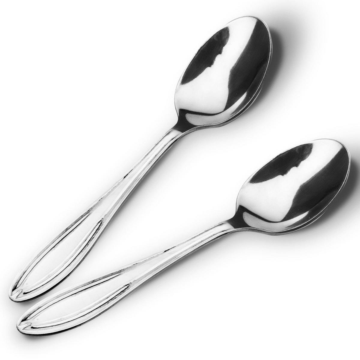 ESPRESSOLÖFFEL Konische Stahl 6 Stück. - Silberfarben, Metall - Orion 