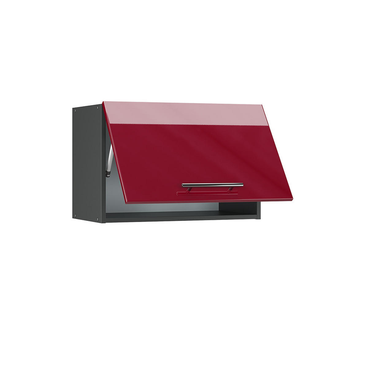 HÄNGESCHRANK Fame-Line Bordeaux Hochglanz 60 cm Flach - Bordeaux/Anthrazit, Holzwerkstoff (60/40/34.1cm) - Vicco