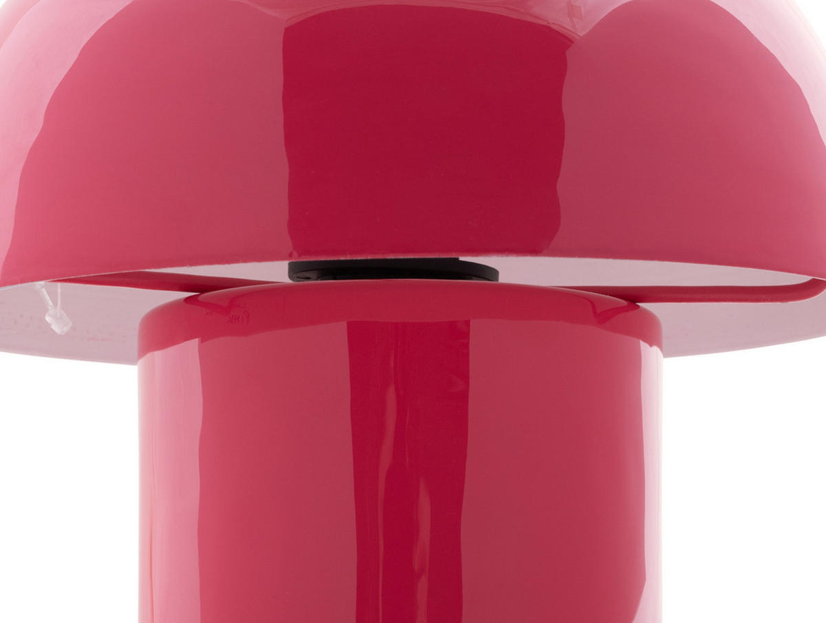 TISCHLAMPE Fat Mushroom 20/20/20 cm - Pink, Metall (20/20/20cm) - Leitmotiv