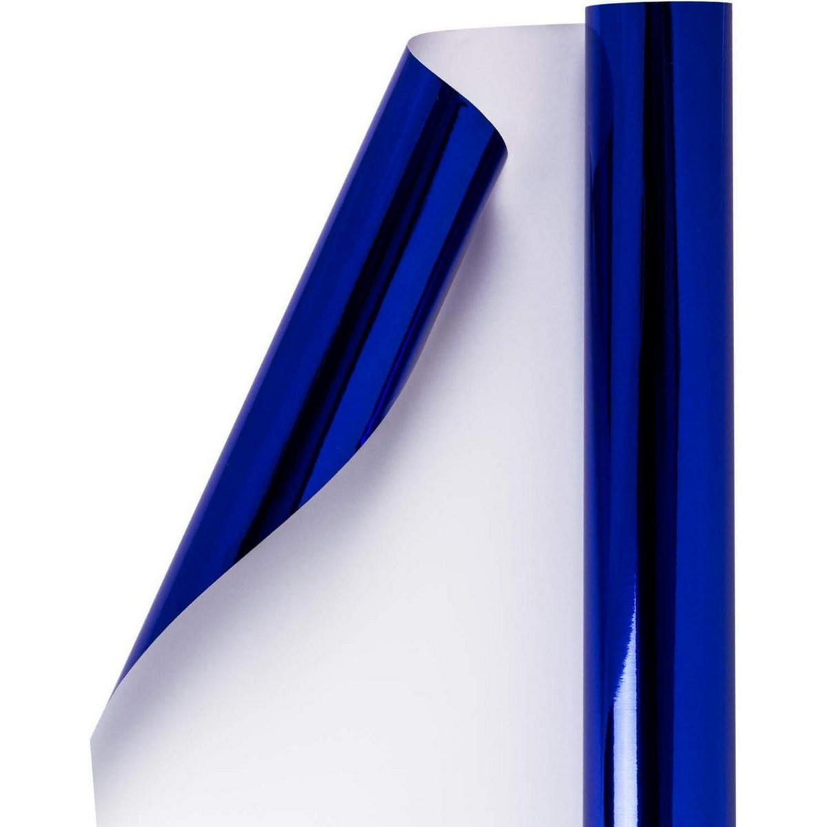 GESCHENKPAPIER Königsblau Metallic 76 cm x 10 m - Blau, Papier (5/76/5cm)
