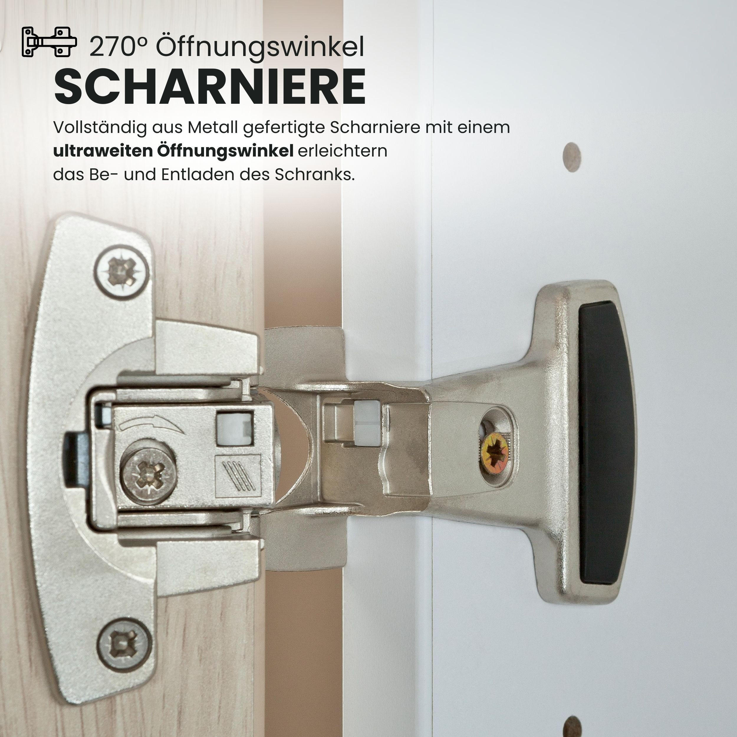 Thumbnail - bümö Aktenschrank, Weiß, Nussbaum, Holzwerkstoff, Nachbildung,Nussbaum, 2 Fächer, 80x127x42 cm, FSC Mix, Arbeitszimmer, ...