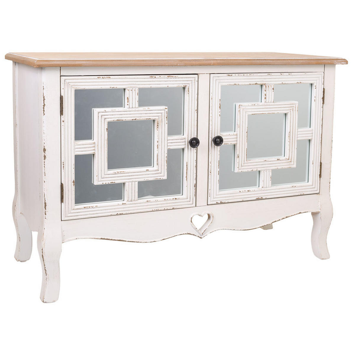 BUFFET 83x36x57 cm - Weiß, Holz (83/56.5/36cm) - Wanderlust