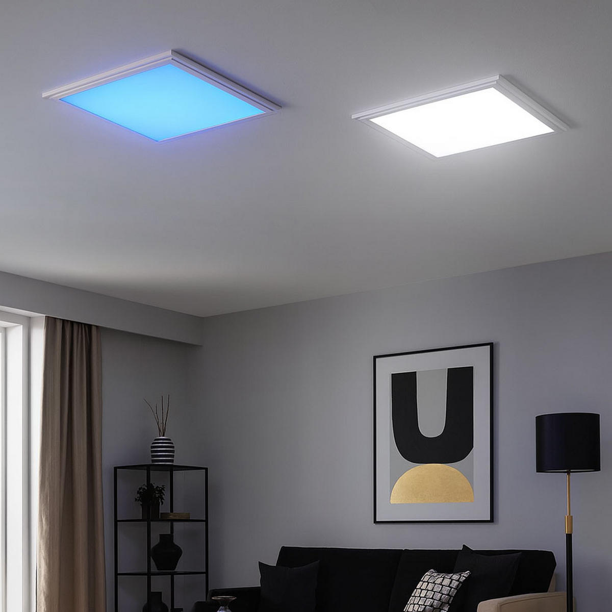 LED PANEL Weiß Kunststoff - Weiß, Metall (30/30/11cm)