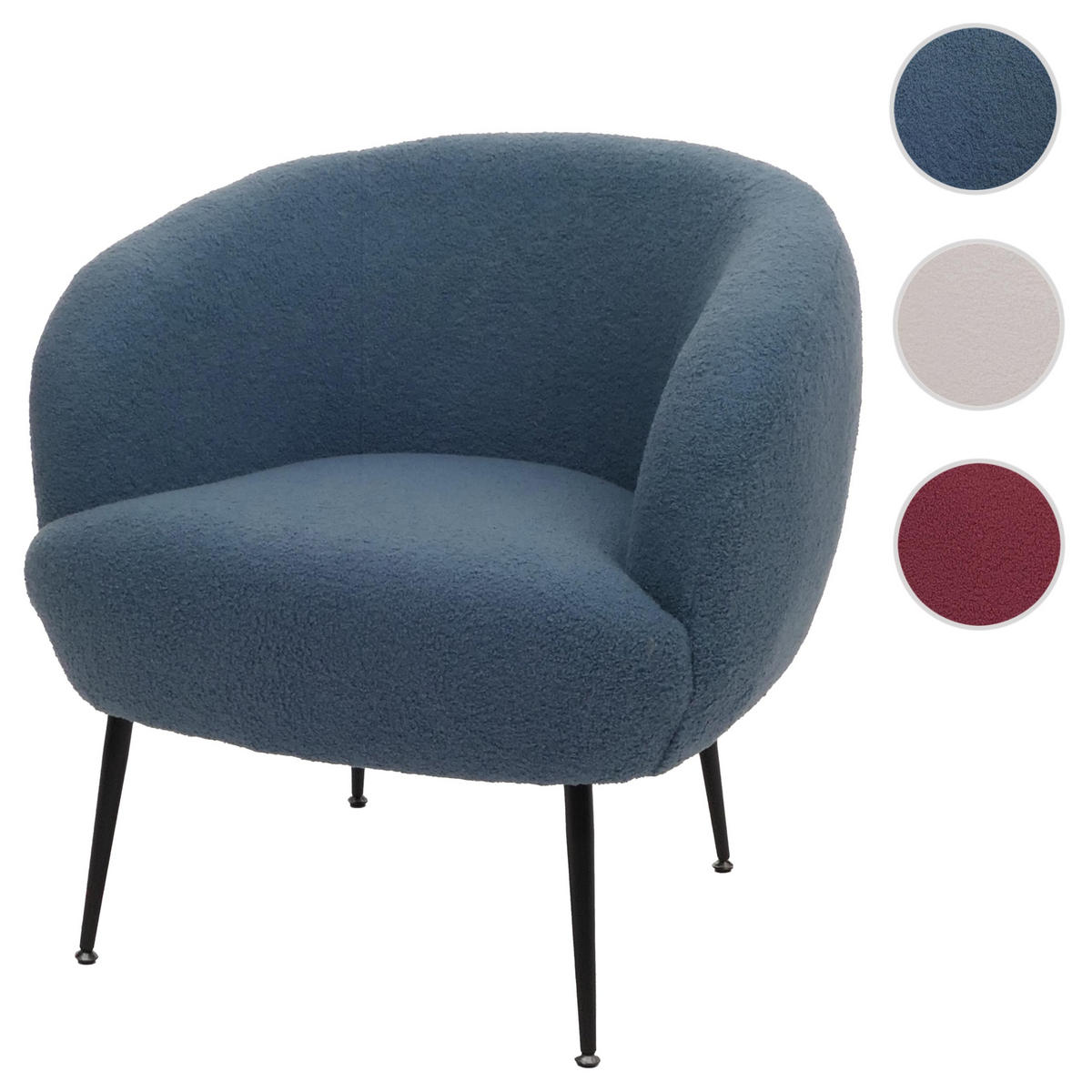LOUNGE-SESSEL Blau - Blau, Textil (72/73/71cm) - MCW