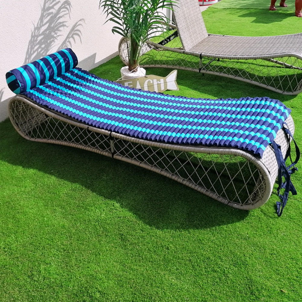 STRANDMATRAZE Bahia Turquoise 60x180 - Blau, Textil (60/180cm) - LE COMPTOIR DE LA PLAGE