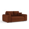 2-SITZER-SOFA Zanzibar Dunkelorange Chenille - Dunkelorange/Schwarz, Holz/Holzwerkstoff (178/79/108cm) - Maison de Reve