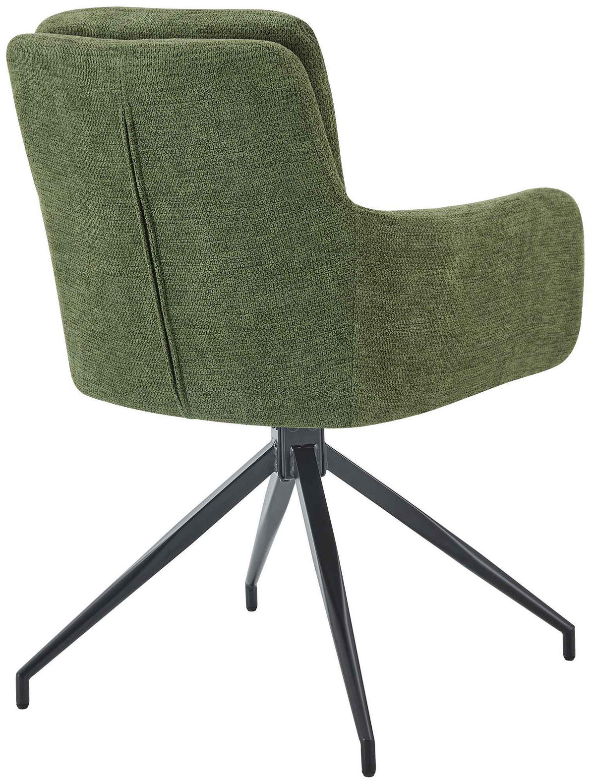 ESSZIMMERSTUHL Stoff Grün - Schwarz/Grün, Textil/Metall (58/85/63cm) - CLP