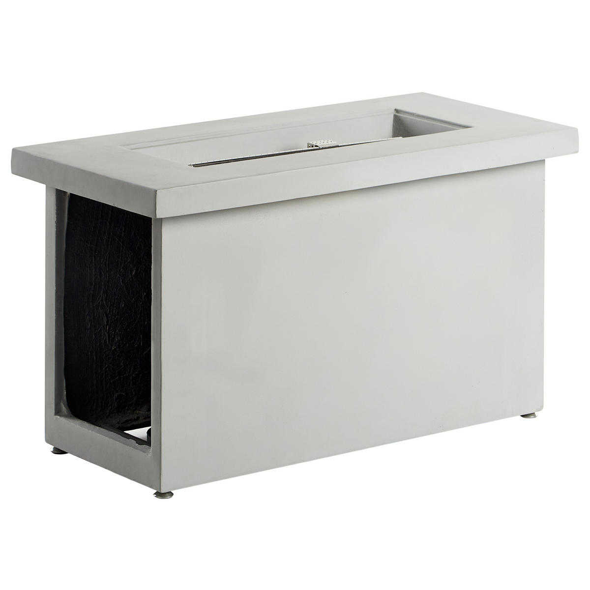 FEUERSTELLE Grau Ambrim - Grau, Stein (108/62/51cm) - Beliani