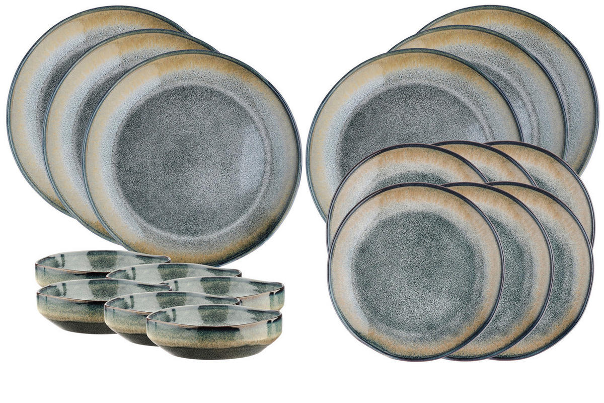 SERVICE Die Essentials Genesis - 18 Teile - Erde - Grau, Keramik (1/1/1cm) - Björn
