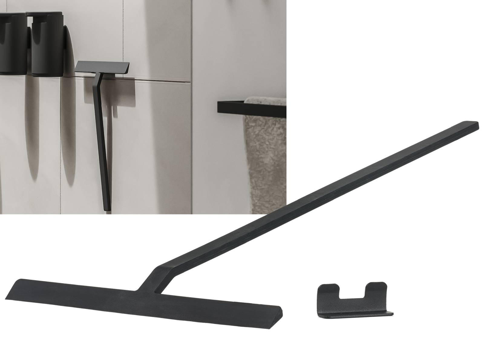 DUSCHABZIEHER Rim 30 cm - Schwarz, Metall (30/52/3cm) - Zone Denmark