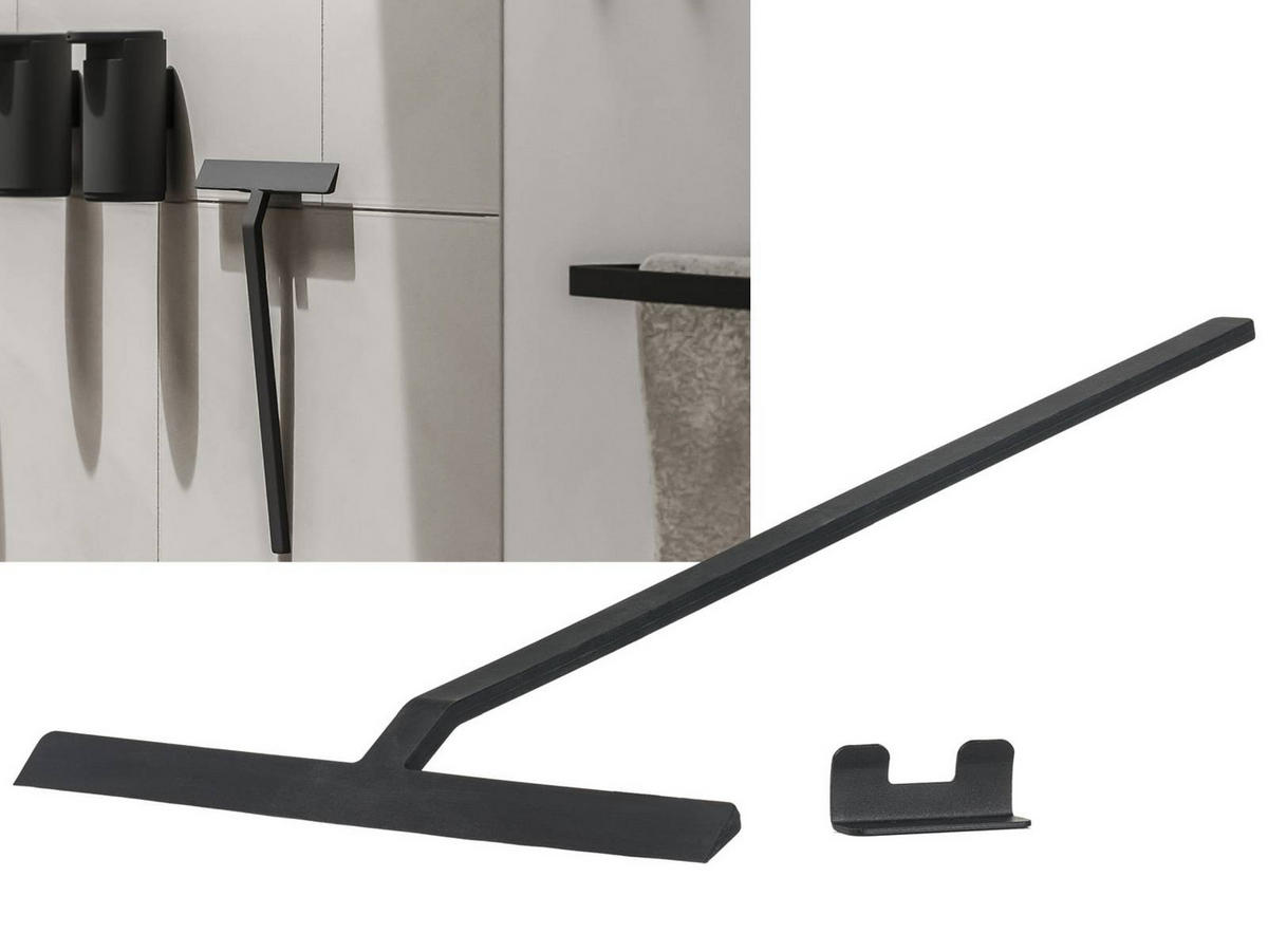 DUSCHABZIEHER Rim 30 cm - Schwarz, Metall (30/52/3cm) - Zone Denmark