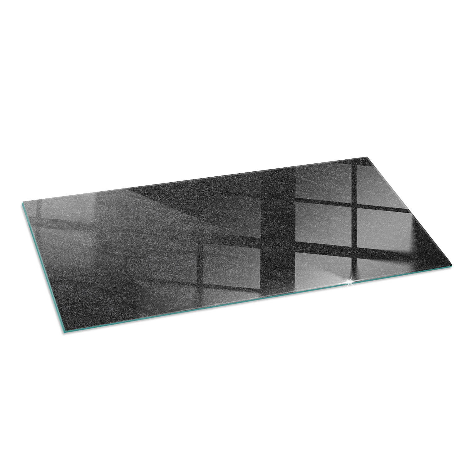 ArtPrintCave Glasplatte Schwarz 125x50x0.4 cm