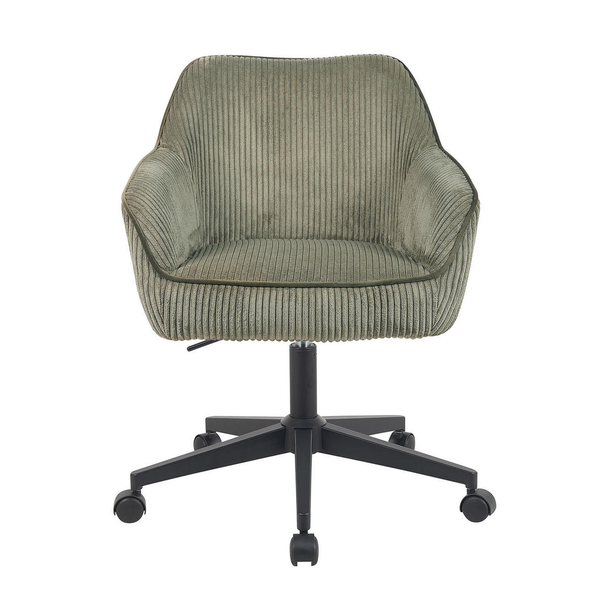 BÜROSTUHL Mika-Elio 2er-Set - Schwarz/Grün, Textil/Metall (60/79/61cm) - DUBI Möbel