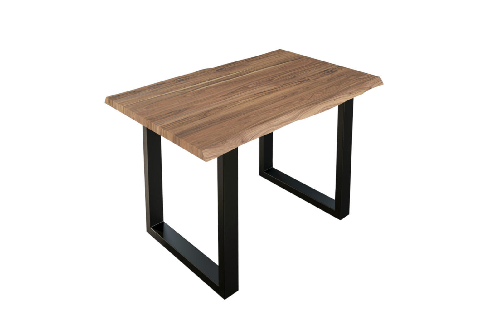 ESSTISCH LAUREN - Beige/Schwarz, Holz/Metall (80/120/77cm) - SAM