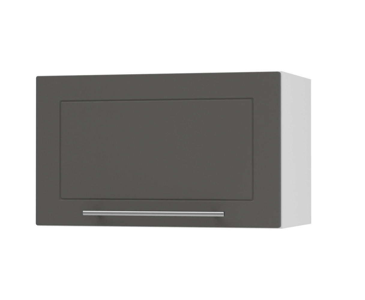 KLAPPHÄNGESCHRANK Kvantum W4B/60 Graphit Matt / Weiß Matt 60 / 32,5 / 36cm - Graphitfarben/Weiß, Holz/Holzwerkstoff (60/36/32.5cm) - Feldmann-Wohnen