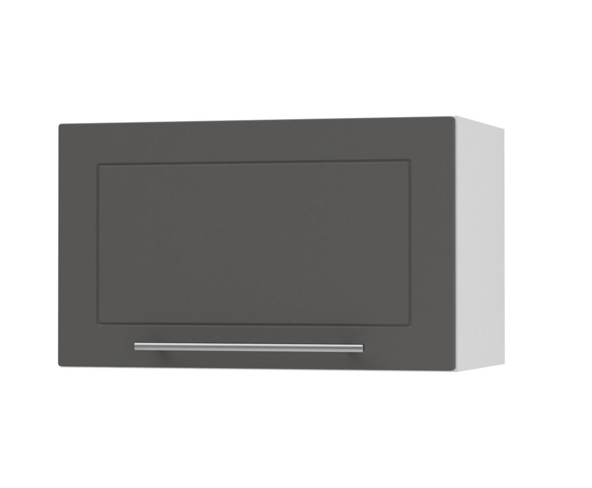 KLAPPHÄNGESCHRANK Kvantum W4B/60 Graphit Matt / Weiß Matt 60 / 32,5 / 36cm - Graphitfarben/Weiß, Holz/Holzwerkstoff (60/36/32.5cm) - Feldmann-Wohnen
