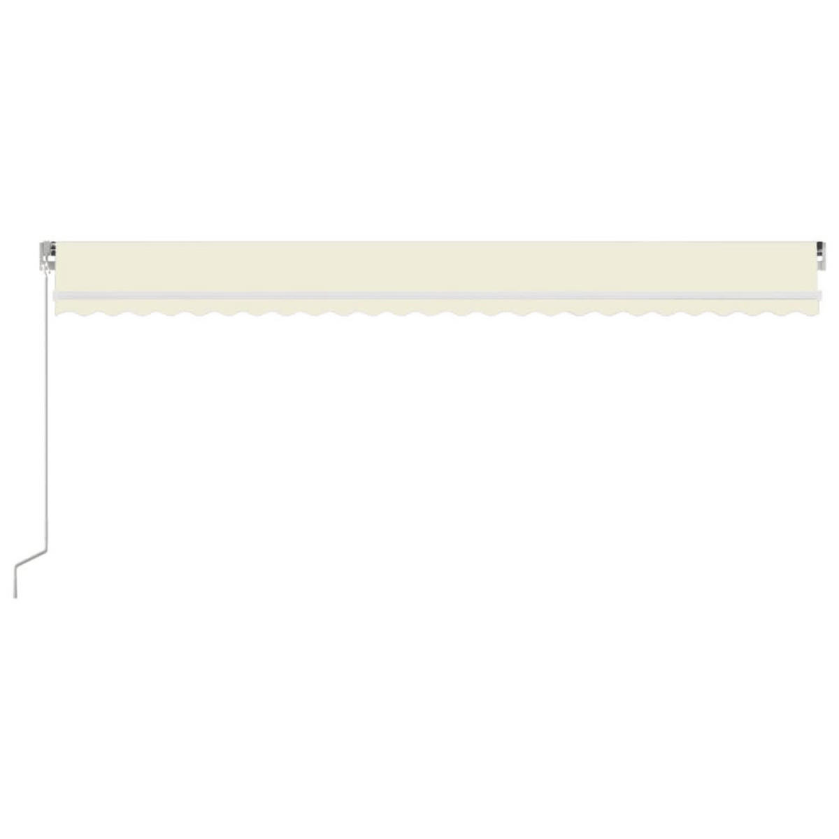 MARKISE Manuell Einziehbar 600/350 Cm Creme - Creme, Metall (600/350cm) - vidaXL