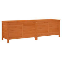 GARTENTRUHE Braun 198,5x50x56,5 cm Massivholz Tanne - Braun, Holzwerkstoff (198.5/56.5/50cm) - furnicato