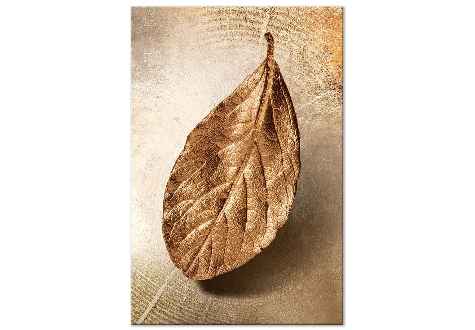 KUNSTDRUCK Gold 80/120 cm - Goldfarben/Braun, Textil (80/120cm) - KUNSTLOFT