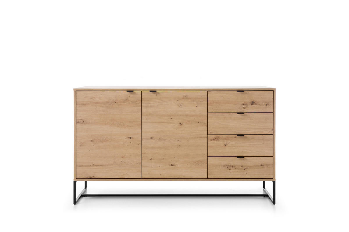 SIDEBOARD BEIGE - Beige, Holzwerkstoff (153/89/39cm) - FURNLUX